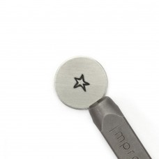 6mm ImpressArt Metal Signature Design Stamp - Angled Star Outline