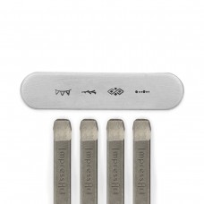 6mm ImpressArt Border Series 2 Signature Metal Stamps - 4 pack (for soft & hard metals)