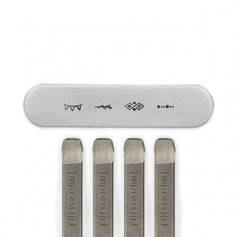 6mm ImpressArt Border Series 2 Signature Metal Stamps - 4 pack (for soft & hard metals) 6mm ImpressArt Border Series 2 Signature Metal Stamps - 4 pack (for soft & hard metals)