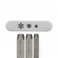 ImpressArt Snowflake Signature Metal Stamp Pack - 3 pack (for soft & hard metals)