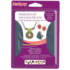 Sculpey Oven Bake Silicone Cabochon Shapes Mold