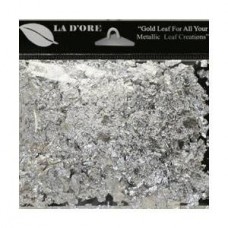 La D'Ore Designer Leaf Foil - Silver Flakes