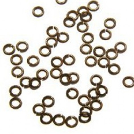 6mm Snapeez Ultraplate Jumprings - Chocolate