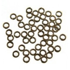8mm Snapeez Ultraplate Jumprings - Chocolate