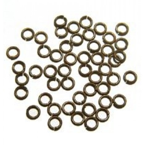 8mm Snapeez Ultraplate Jumprings - Chocolate