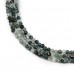 3mm Moss Agate Faceted Round Beads - Strand