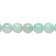 8mm Natural Amazonite Round Gemstone Beads