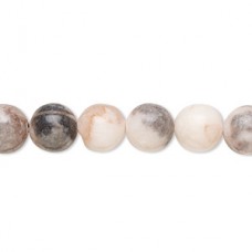 7-8mm Pink Desert Natural Marble Gemstone Beads - strand