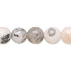 9-10mm Pink Desert Natural Marble Gemstone Beads - strand