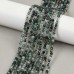 3mm Moss Agate Faceted Round Beads - Strand