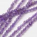 3mm Amethyst Natural Round Gemstone Beads - strand
