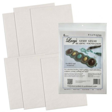 Lacy's Stiff Stuff - 8.5 x 11" Sheets - Pack of 6 Sheets