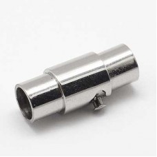 4mm ID Stainless Steel Magnetic High Quality Twist Column Clasps - Each