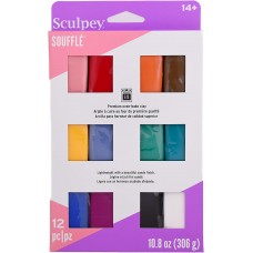 Sculpey Souffle Polymer Clay Multipack - 12 x .9oz (27gm) blocks