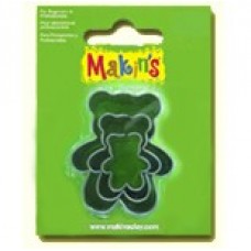 Makins Clay Cutter Set - Teddies - Set of 3