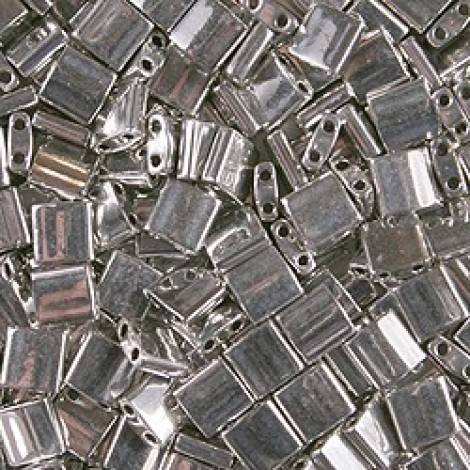 Miyuki Tila Beads - Palladium Plated - 10gm