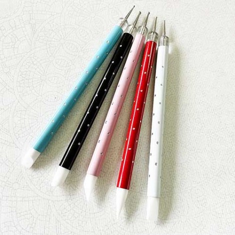 Set of 5 Double Pointed Ball Tip + Silicone Clay Modelling Tools Set of 5 Double Pointed Ball Tip + Silicone Clay Modelling Tools