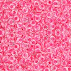 8/0 Toho Demi-Round Seed Beads - Luminous Neon Pink