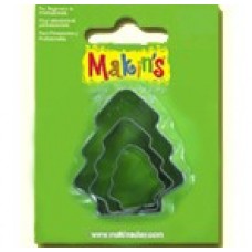 Makins Clay Cutter Set - Xmas Tree - Set of 3