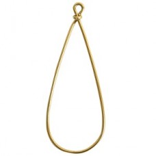 51mm Nunn Design Large Drop Wire Frame - 24K Gold Plated