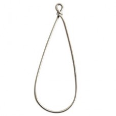 51mm Nunn Design Large Drop Wire Frame - Ant Fine Silver