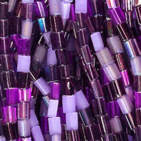 5x3.5mm Amethyst Megamix Rectangular Atlas Beads - 12gm (app 130 beads) 5x3.5mm Amethyst Megamix Rectangular Atlas Beads - 12gm (app 130 beads)