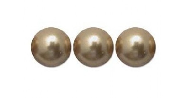 The Swarovski 5810 Crystal Round Gold Pearls are the perfect imitation to  natural pearls.