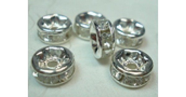 RHINESTONE METAL BEADS  Polymer Clay, Jewellery & Beading Supplies